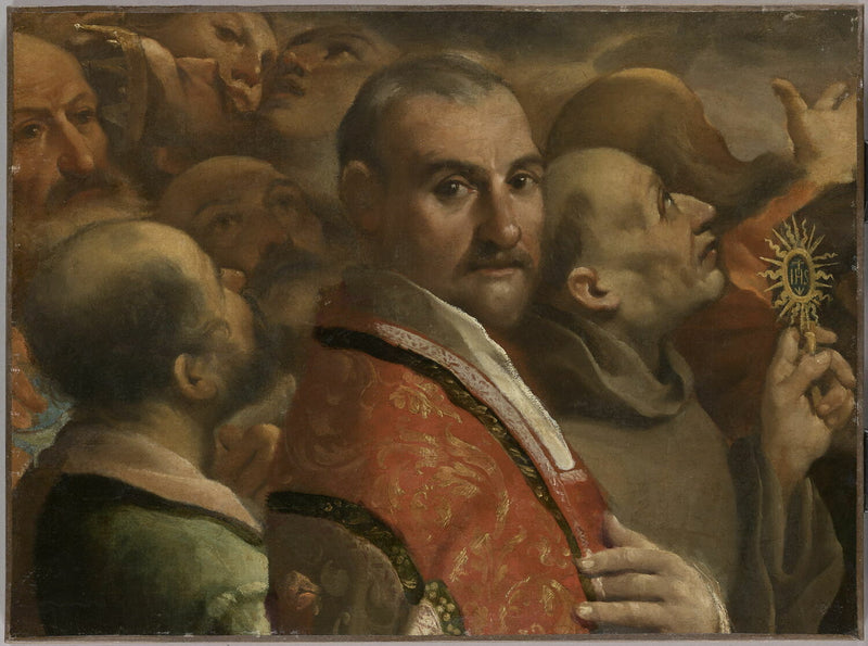 A Glória de Todos os Santos. Fragmento - Guercino