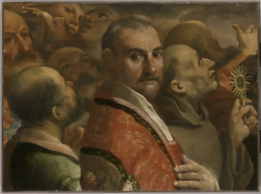 A Glória de Todos os Santos. Fragmento - Guercino