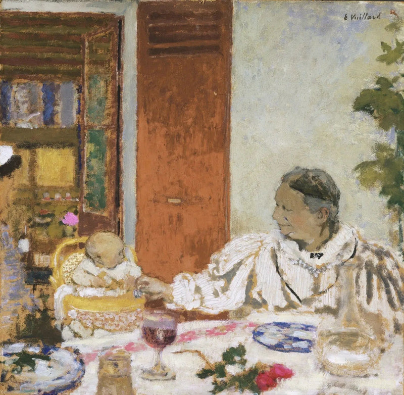 A avó. À mesa - Édouard Vuillard
