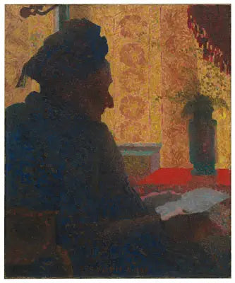 A avó Michaud contra a luz - Édouard Vuillard