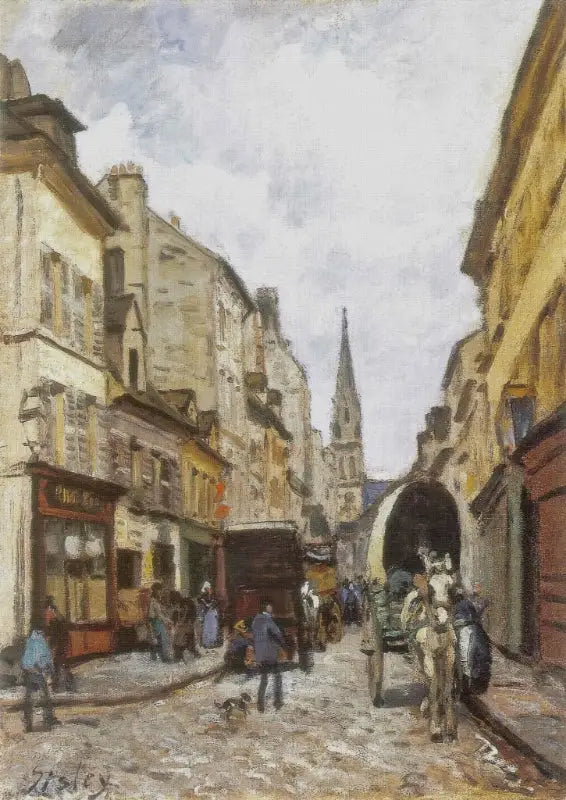 A Grand-Rue em Argenteuil - Alfred Sisley