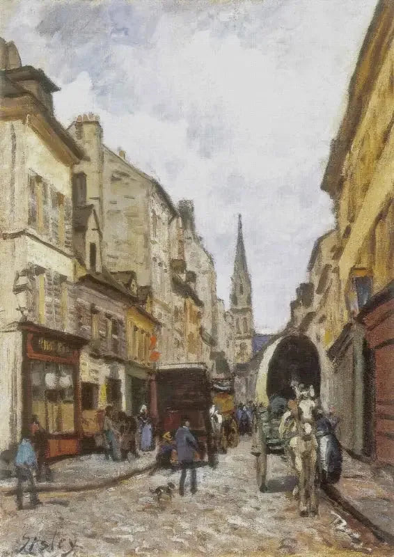 A Grand-Rue em Argenteuil - Alfred Sisley