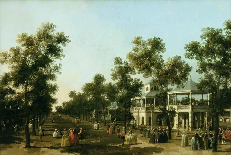 A Grande Promenade, Vauxhall Gardens, Londres - Canaletto