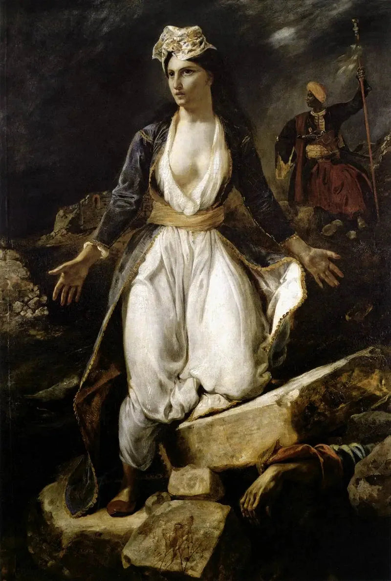 A Grécia sobre as ruínas de Missolonghi - Eugène Delacroix