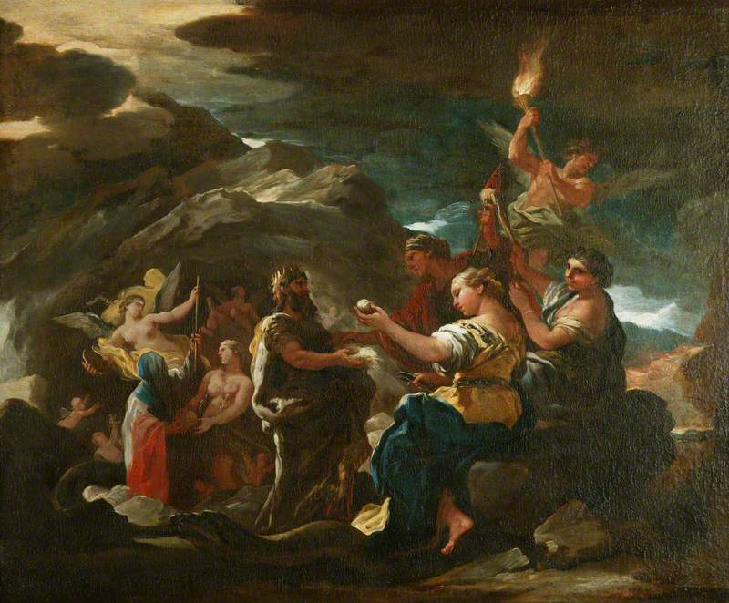 A caverna da eternidade - Luca Giordano