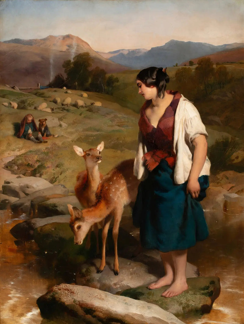 A Highland Lassie - Edwin Henry Landseer
