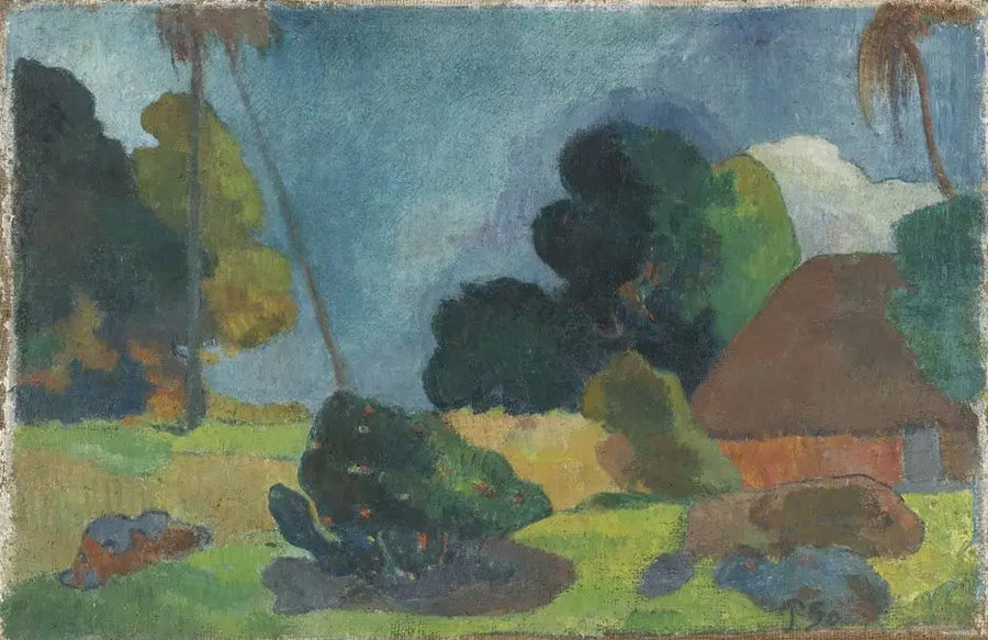 A Cabana sob as Palmeiras - Paul Gauguin