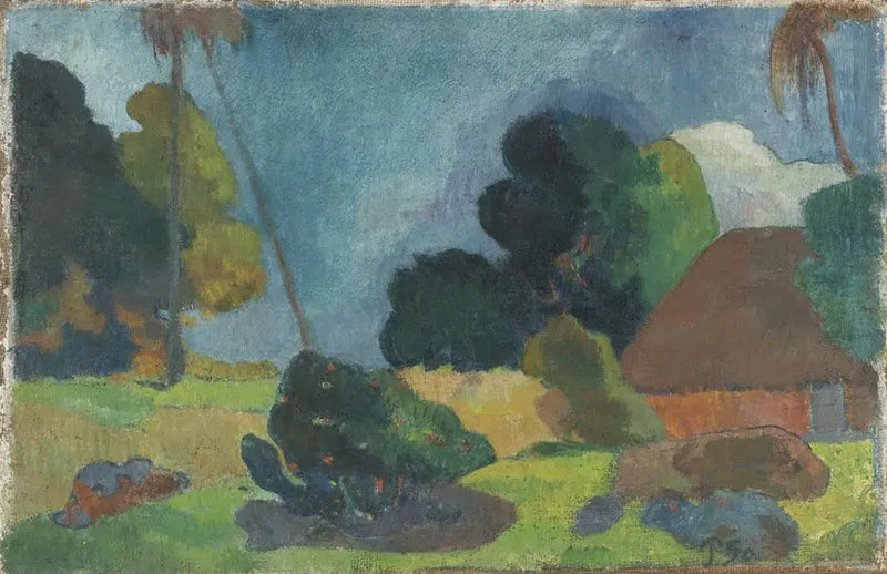 A Cabana sob as Palmeiras - Paul Gauguin