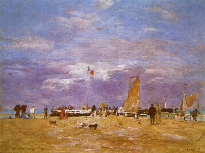 A Jetée de Deauville - Eugène Boudin
