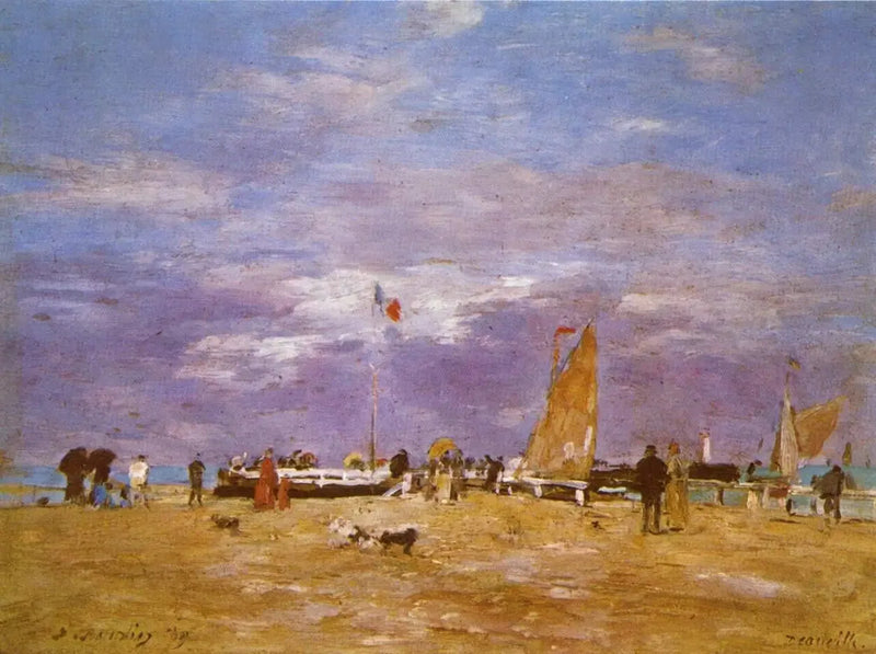 A Jetée de Deauville - Eugène Boudin