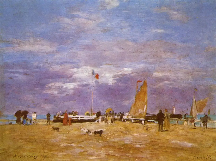 A Jetée de Deauville - Eugène Boudin