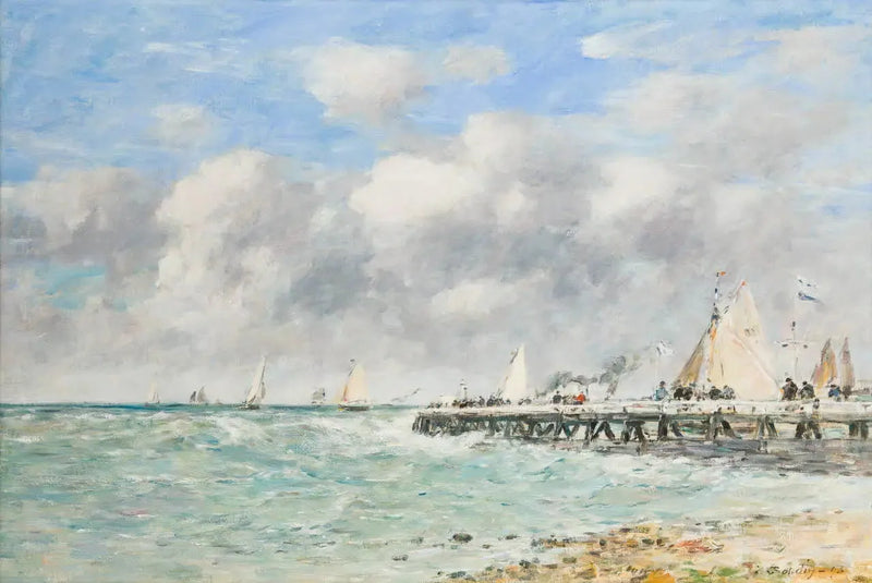 A ponte de Trouville - Eugène Boudin