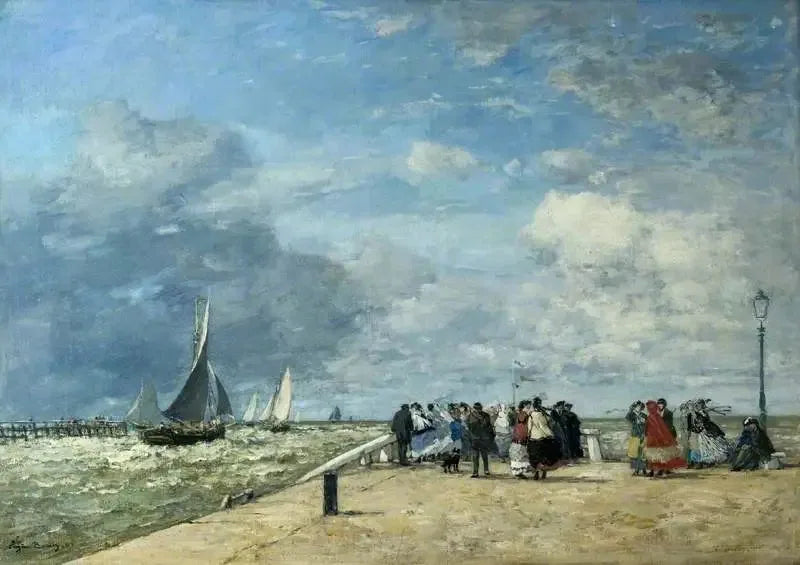 A Jetée de Trouville - Eugène Boudin