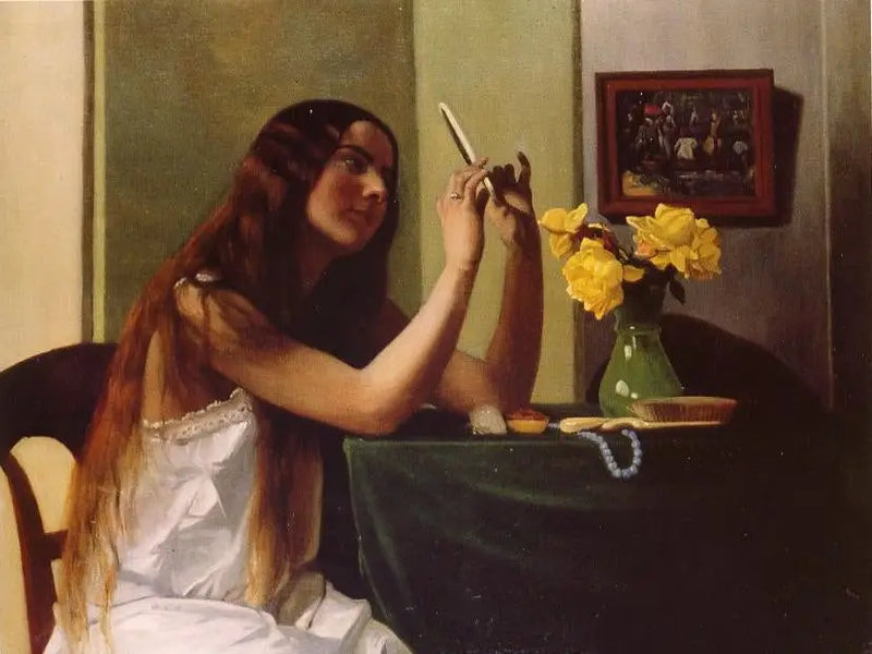 A jovem com o espelho - Félix Vallotton