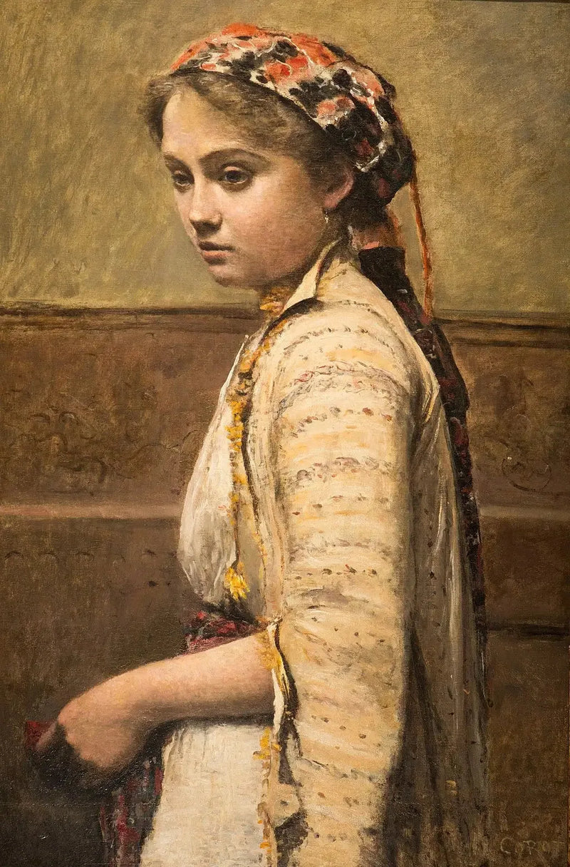 A Jovem Grega - Jean-Baptiste Camille Corot