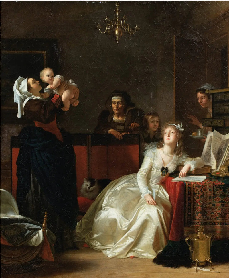 A Jovem Mãe Erudita - Jean-Honoré Fragonard