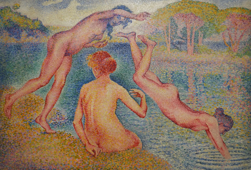 A alegre banho - Henri-Edmond Cross