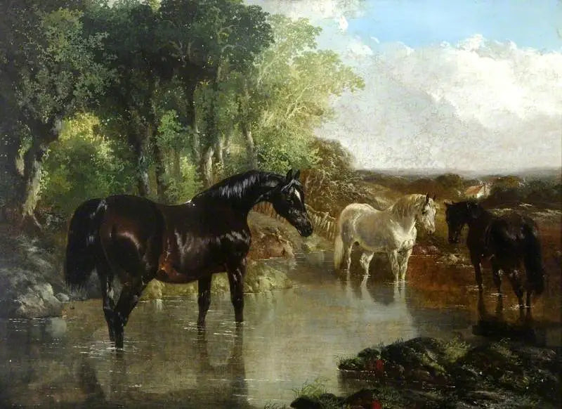 A égua de reprodução - John Frederick Herring, Sr.
