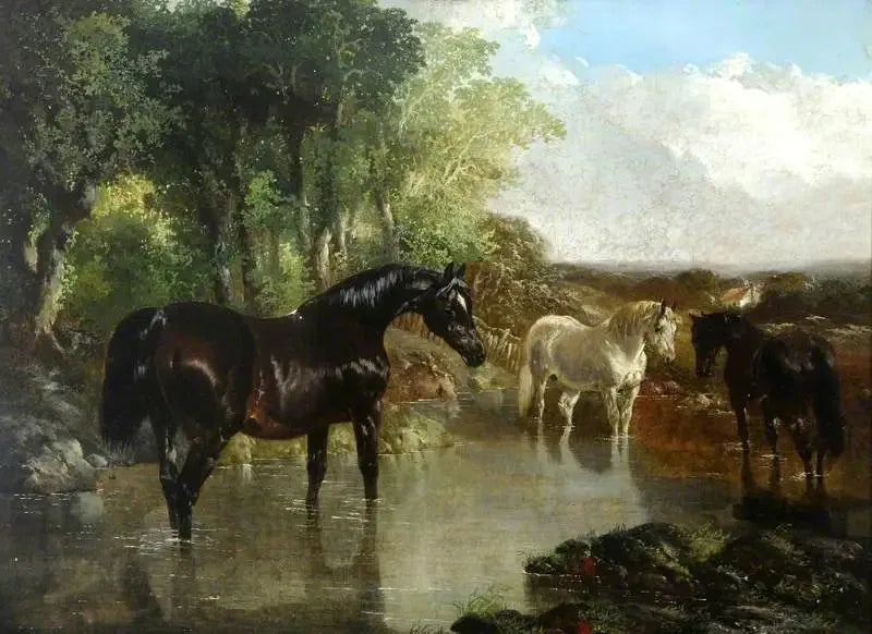 A égua de reprodução - John Frederick Herring, Sr.