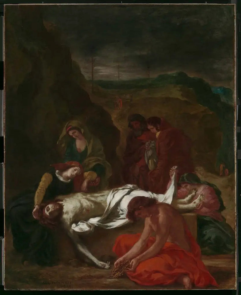 A Lamentação (Cristo no Sepulcro) - Eugène Delacroix