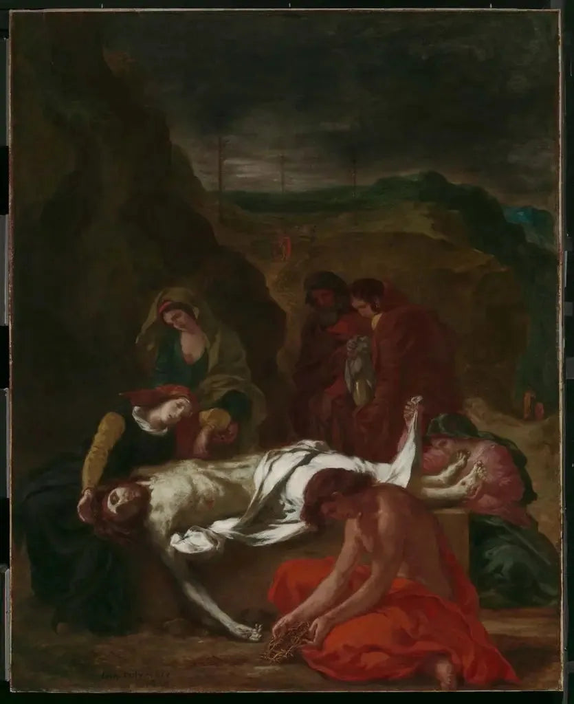 A Lamentação (Cristo no Sepulcro) - Eugène Delacroix