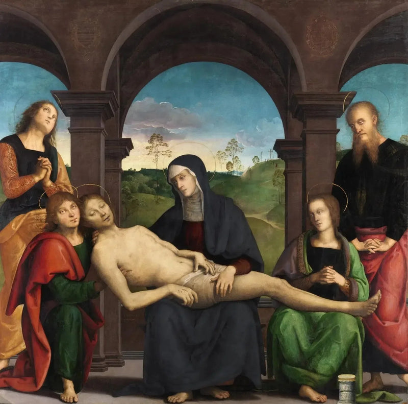 A Lamentação sobre o Cristo morto - Pietro Perugino