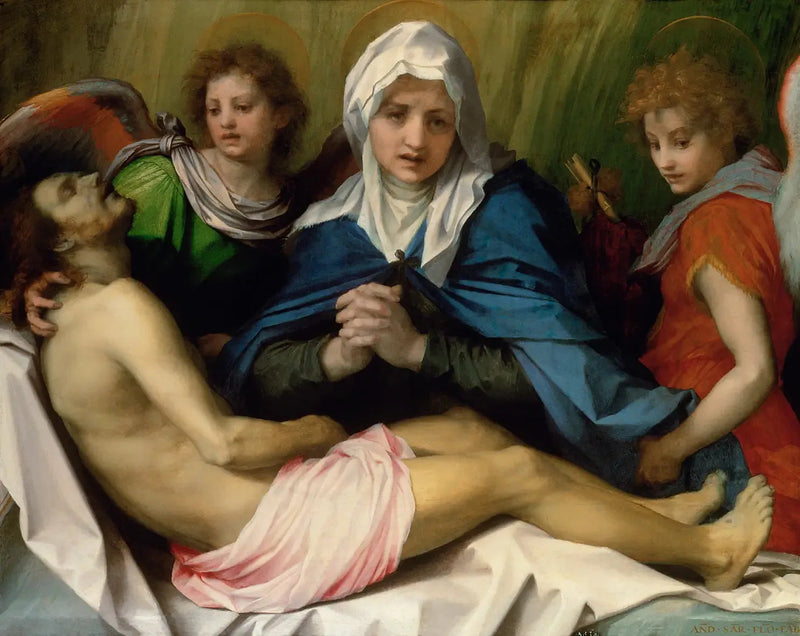 A Lamentação sobre o Corpo de Cristo Morto - Andrea del Sarto