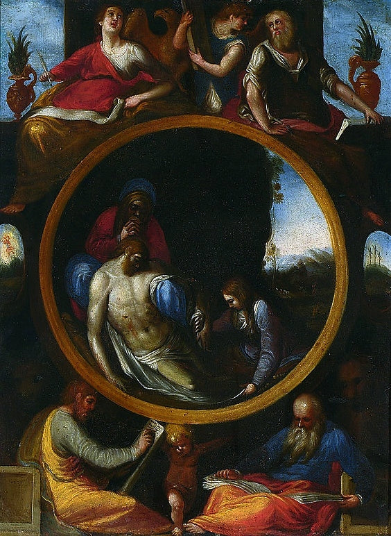 A lamentação sobre o corpo de Cristo morto - Denis Calvaert