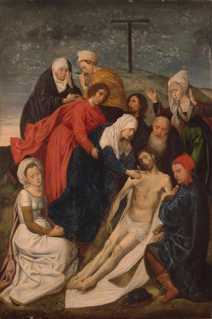 A lamentação sobre o corpo de Cristo morto - Hugo van der Goes