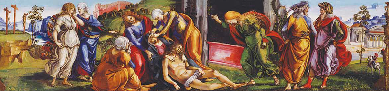 A lamentação sobre o corpo de Cristo morto - Luca Signorelli