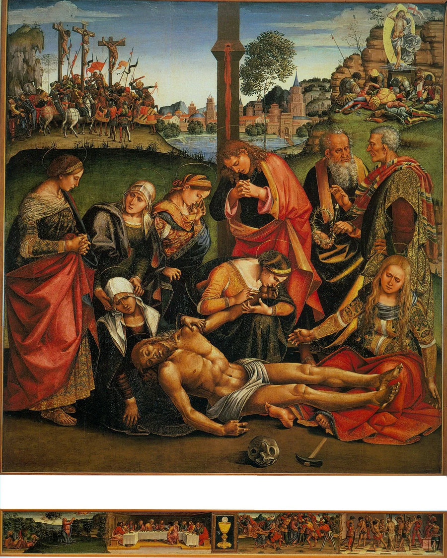 A lamentação sobre o corpo de Cristo morto - Luca Signorelli