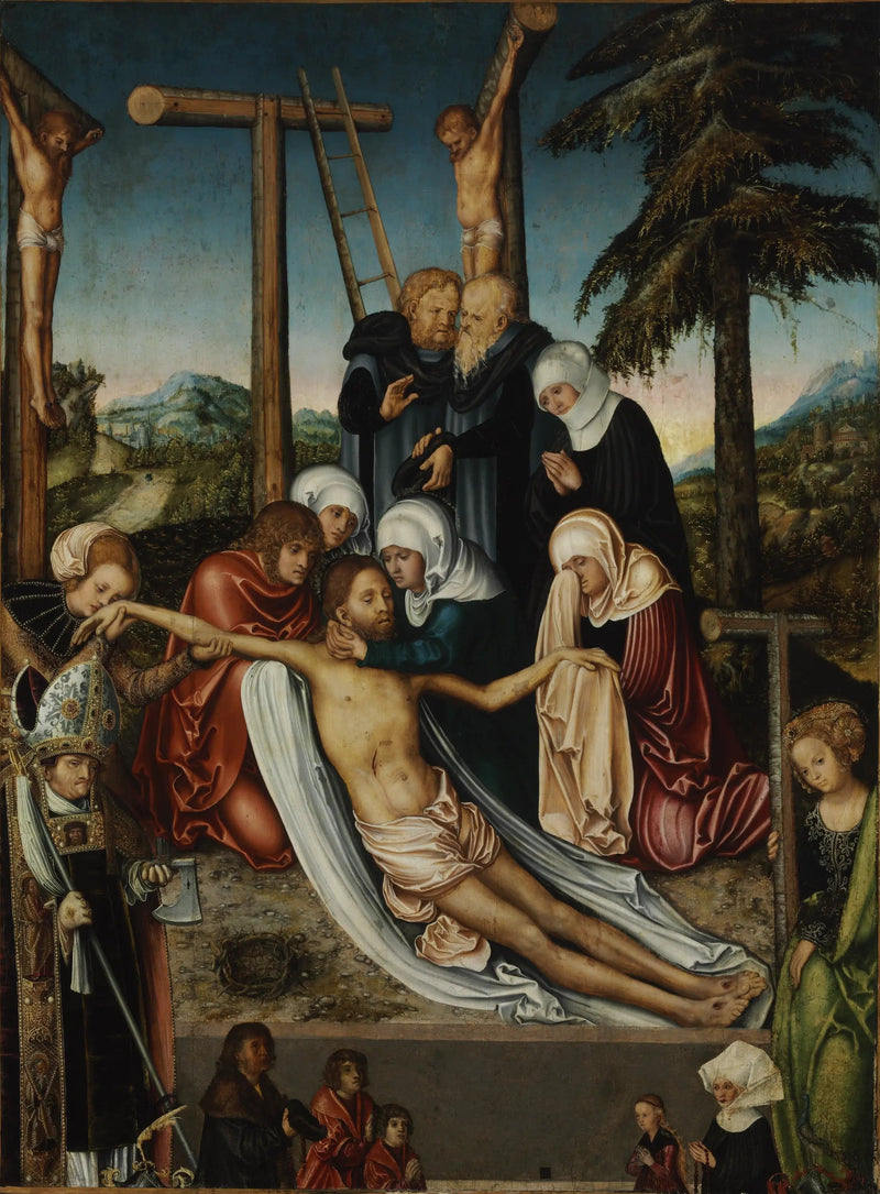 A Lamentação sobre o Corpo de Cristo Morto - Lucas Cranach, o Velho