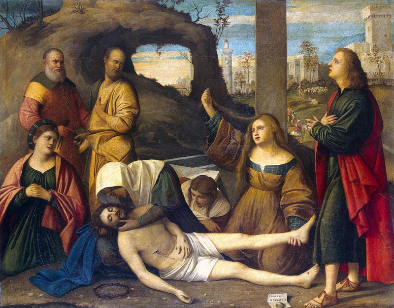 A lamentação sobre o corpo de Cristo morto - Marco Basaiti