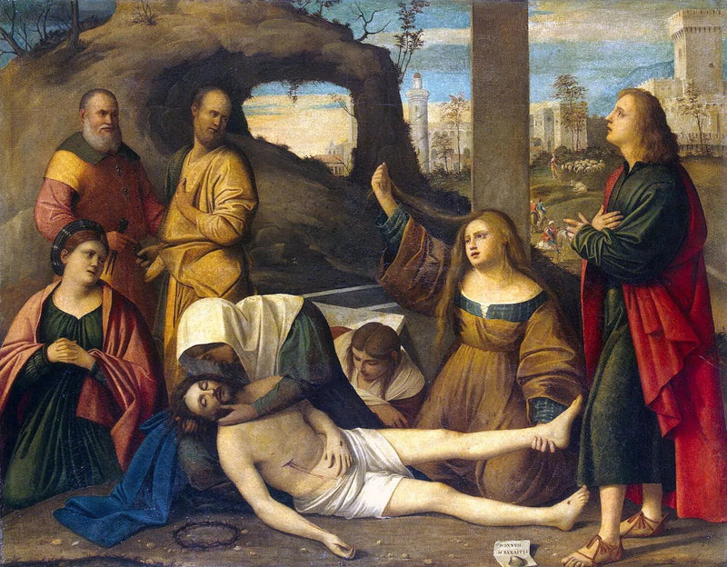 A lamentação sobre o corpo de Cristo morto - Marco Basaiti