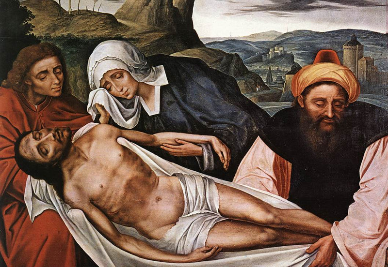 A Lamentação sobre o corpo de Cristo morto - Quentin Metsys