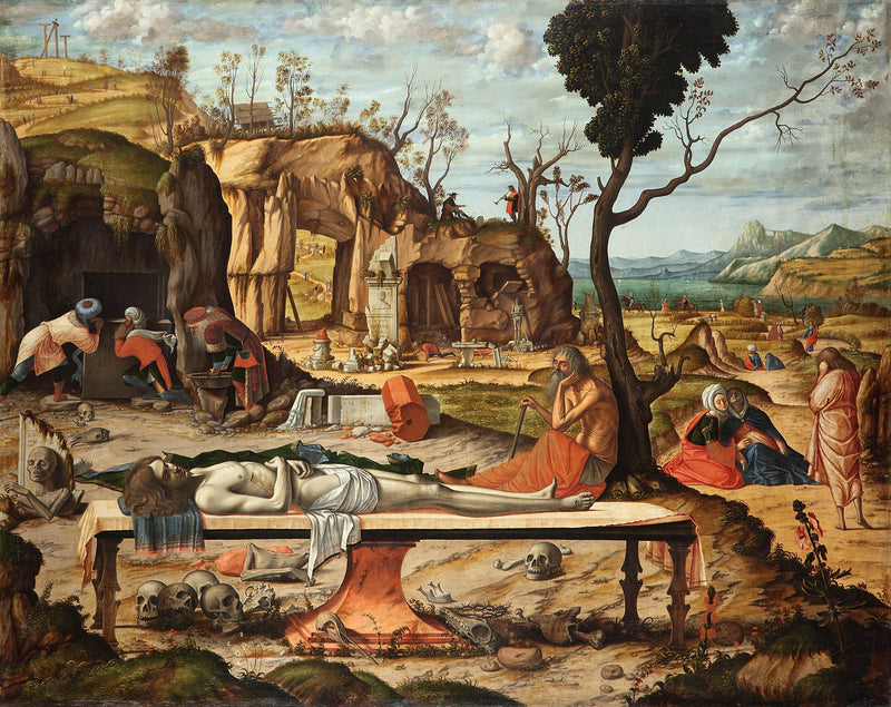 A lamentação sobre o corpo de Cristo morto - Vittore Carpaccio