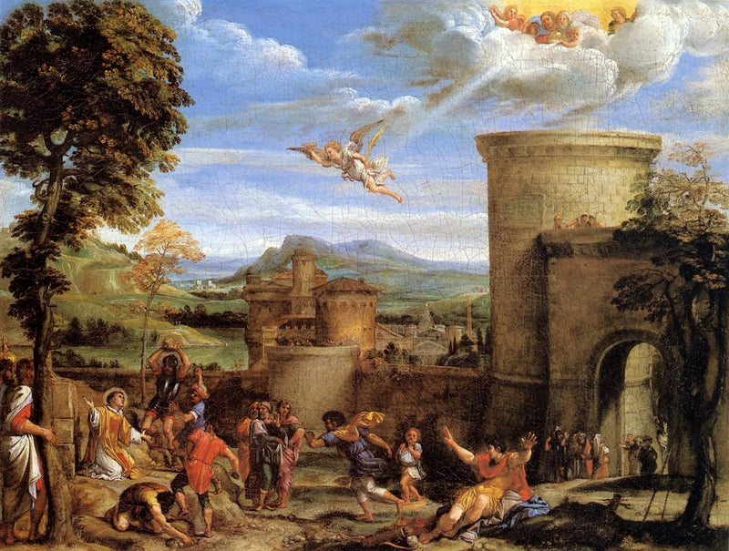 A Lapidação de São Estêvão - Annibale Carracci