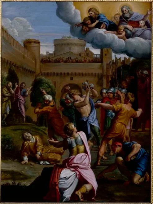 A Lapidação de Santo Estevão - Domenichino