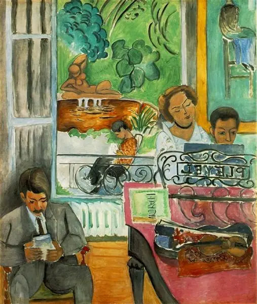 Reproduction du tableau « La Leçon de musique - Henri Matisse » par Alpha Reproduction en peinture à l’huile