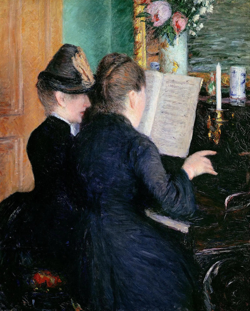 A Lição de Piano - Gustave Caillebotte