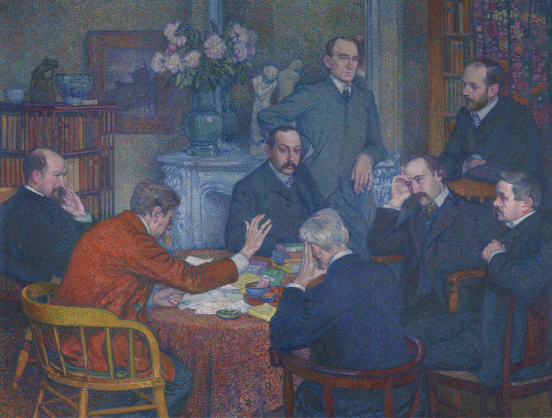 A Leitura de Émile Verhaeren - Théodore van Rysselberghe