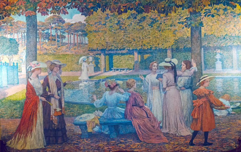 A leitura no parque - Théo van Rysselberghe