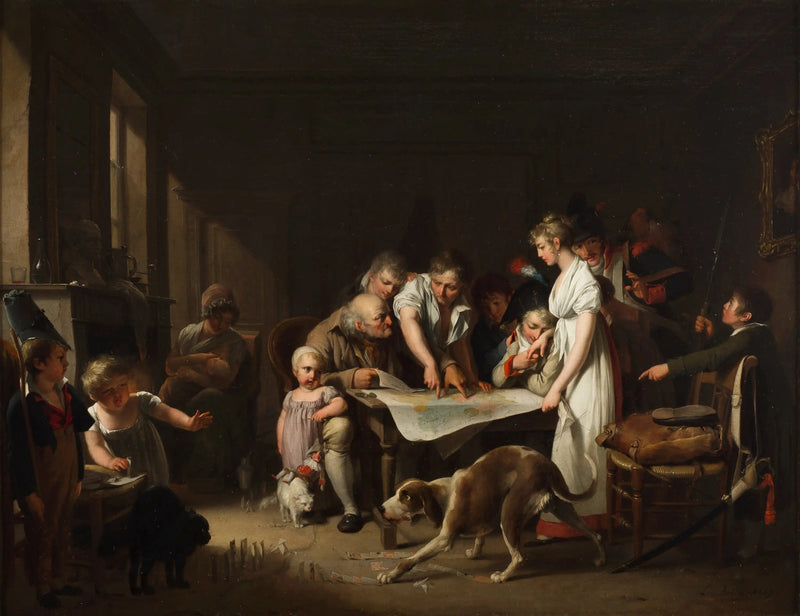 A Leitura do Boletim do Grande Exército - Louis-Leópold Boilly