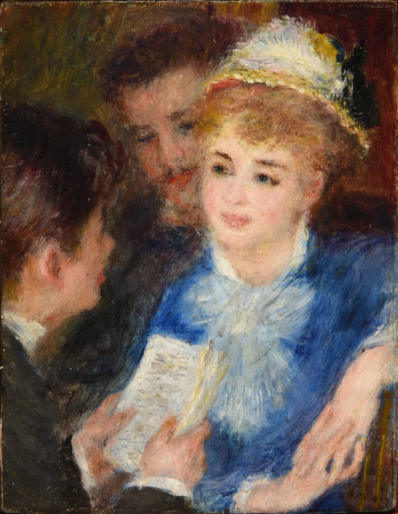 A leitura do papel - Pierre-Auguste Renoir
