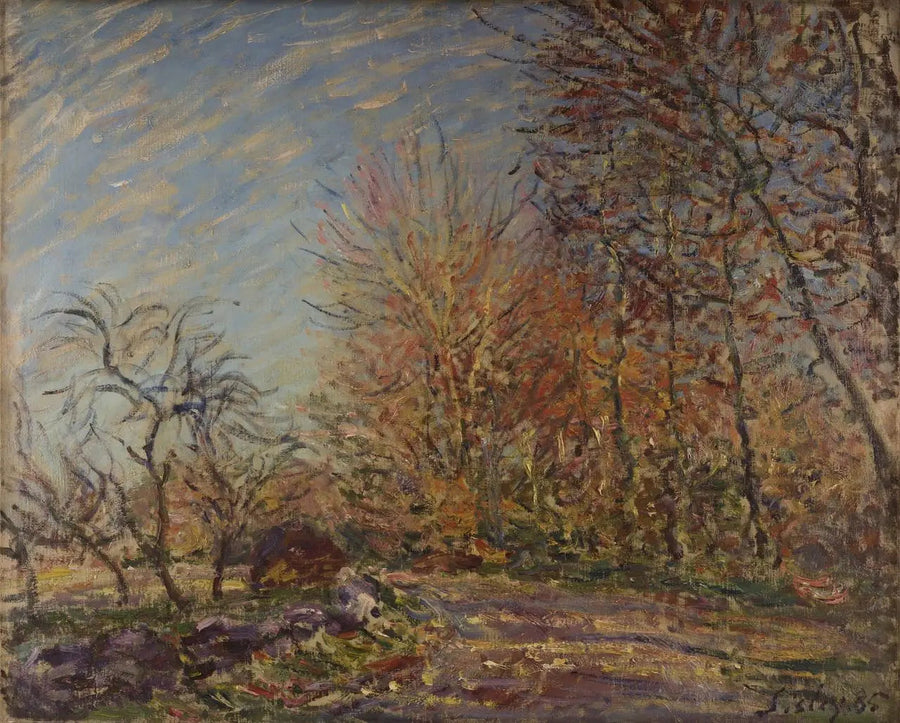A borda da Floresta de Fontainebleau - Alfred Sisley