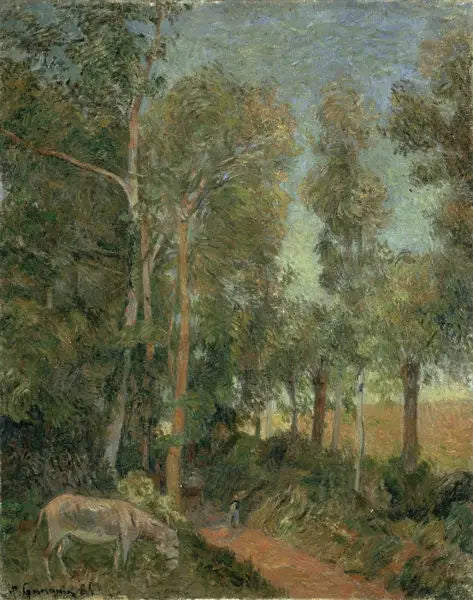 A borda da floresta (III) - Paul Gauguin