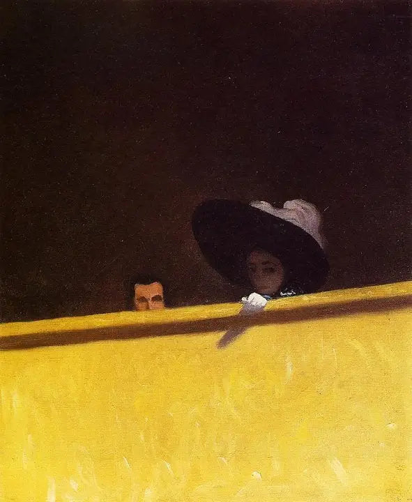 O camarim de teatro, o senhor e a senhora - Félix Vallotton