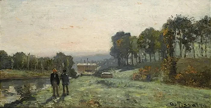 A Máquina de Marly em Bougival - Camille Pissarro