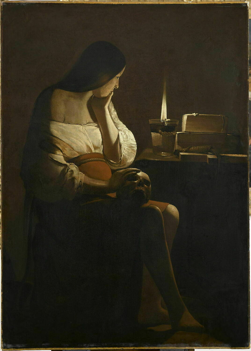 A Madeleine com luz de vela - Georges de La Tour
