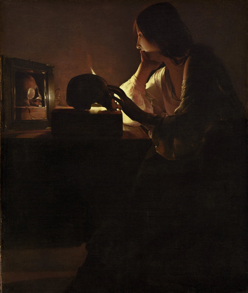 A Madeleine no espelho - Georges de La Tour